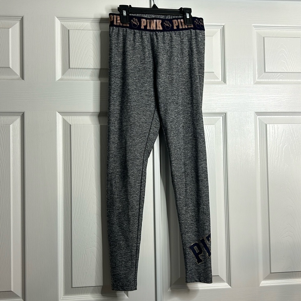 Victorias Secret Pink Blue Stretch Waist Collegiate Pittsburgh Nittany Lions S